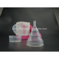 Eco-friendly Enviromental lady collapsible menstrual cup soft period cup